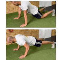 Flexiones de calentamiento